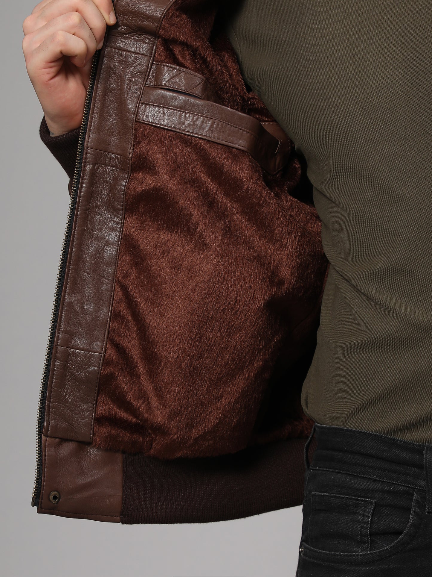 Theory Varsity Jacket | Genuine Leather Jacket for Men