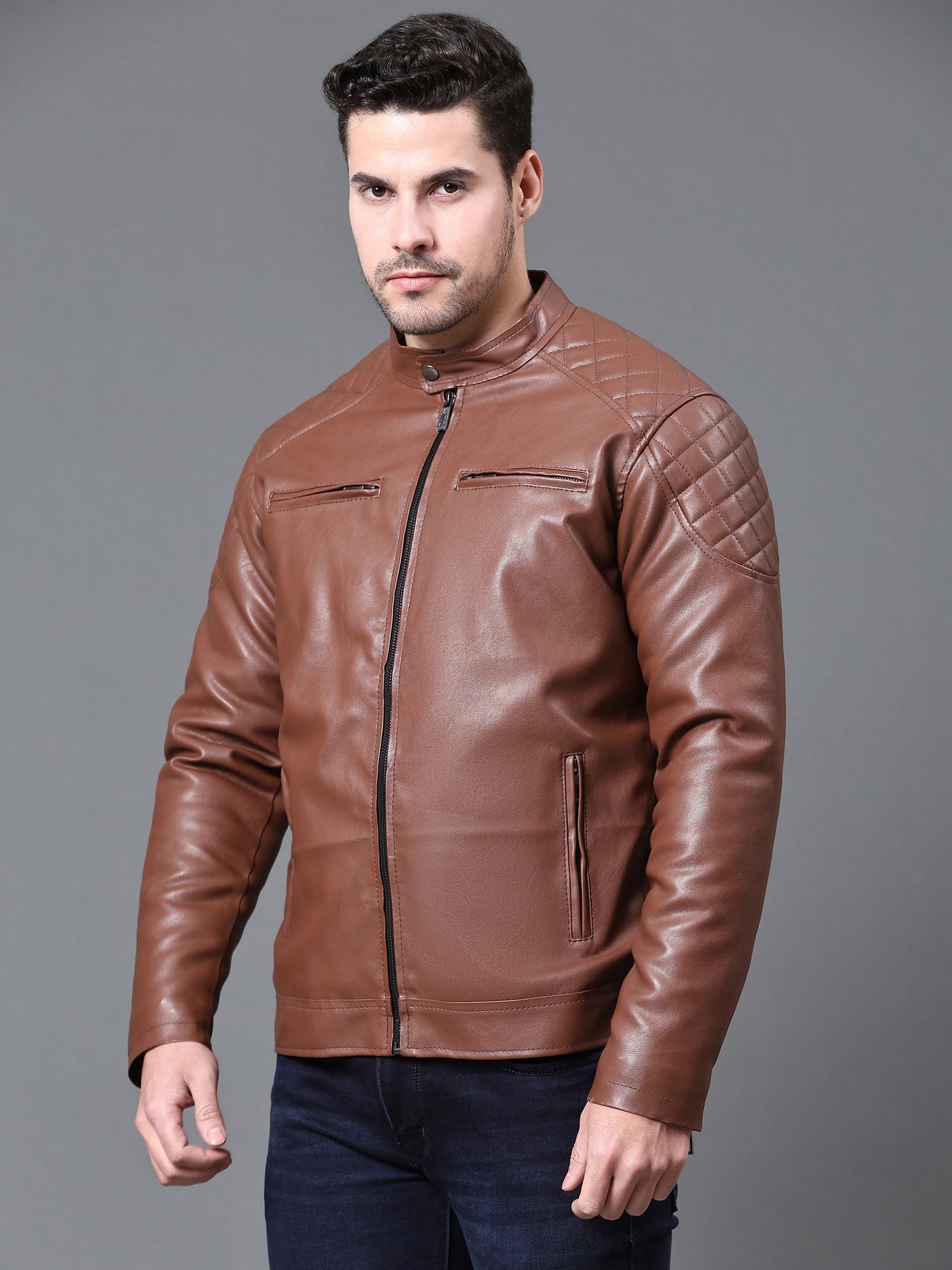 The Venomous Vegan Leather Jacket :- Charmshilp