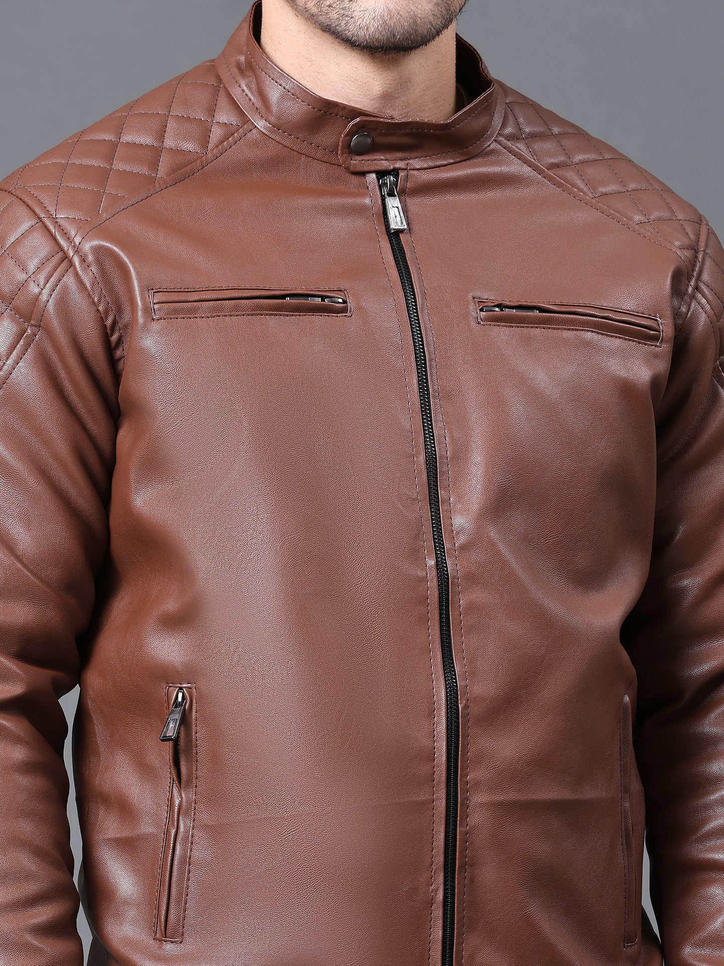 The Venomous Vegan Leather Jacket :- Charmshilp