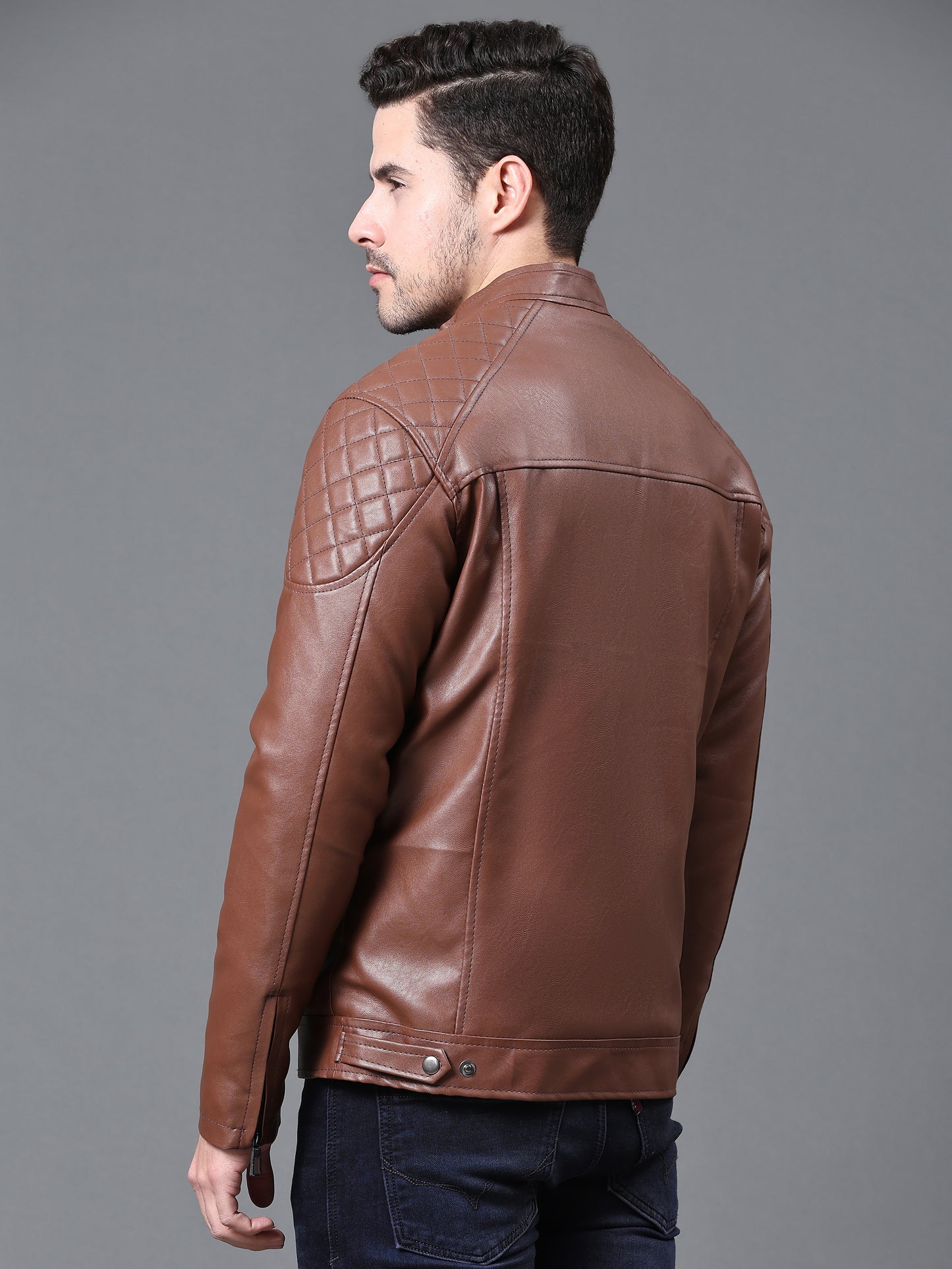 The Venomous Vegan Leather Jacket :- Charmshilp