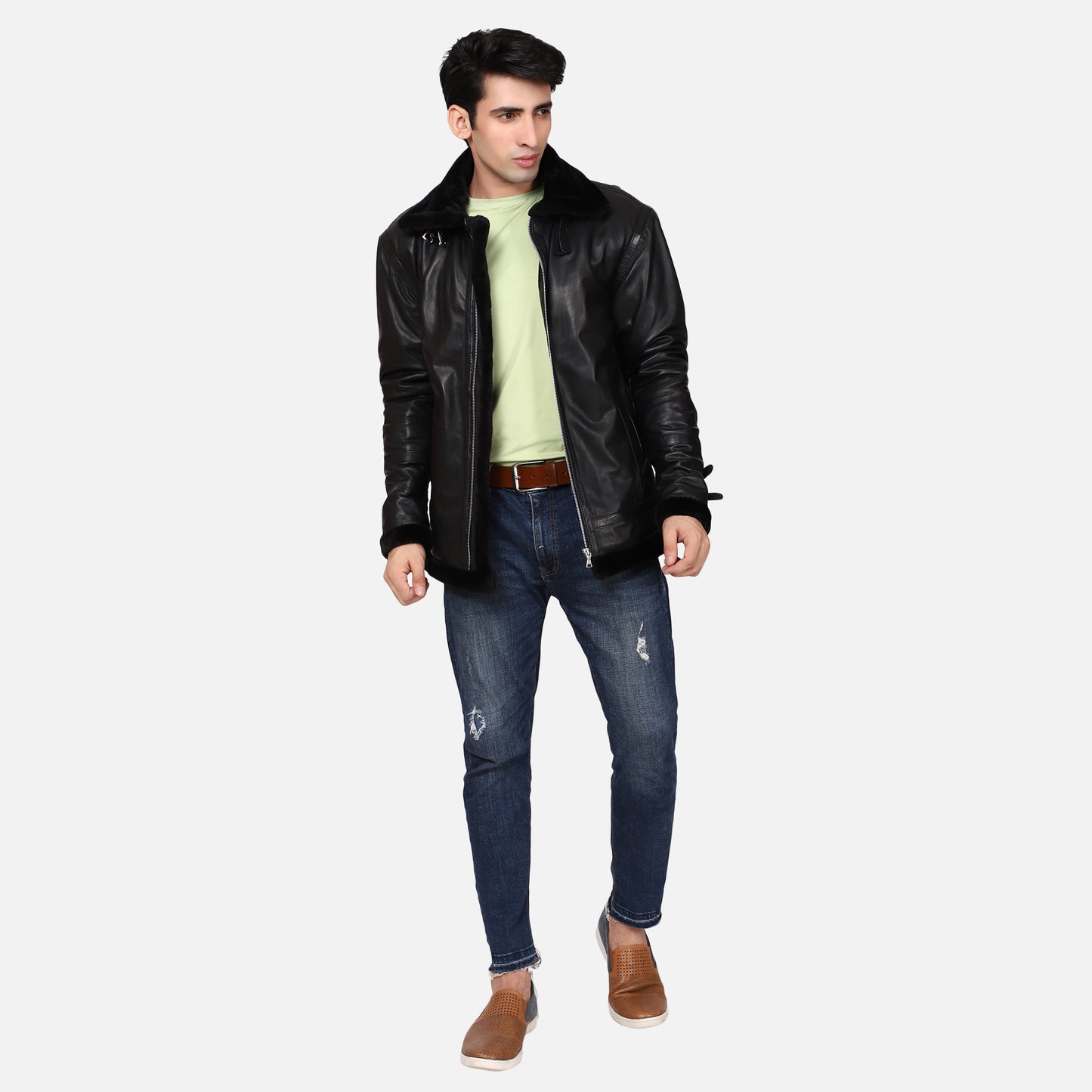 Fur-ocious The Winter Design Leather Jacket
