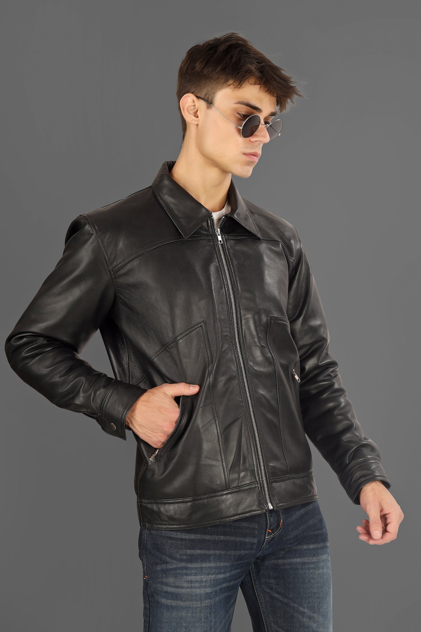 Mr. Bailey Black Leather Nava Jacket Leather Jackets