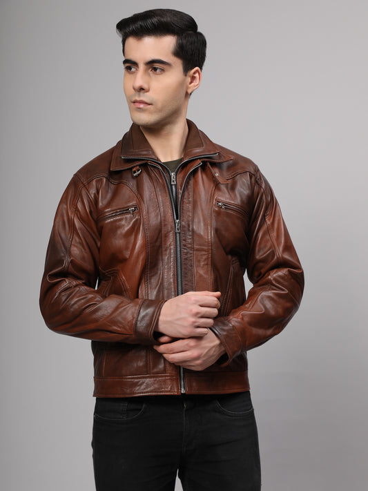 Cleveland  Bomber Leather Jacket