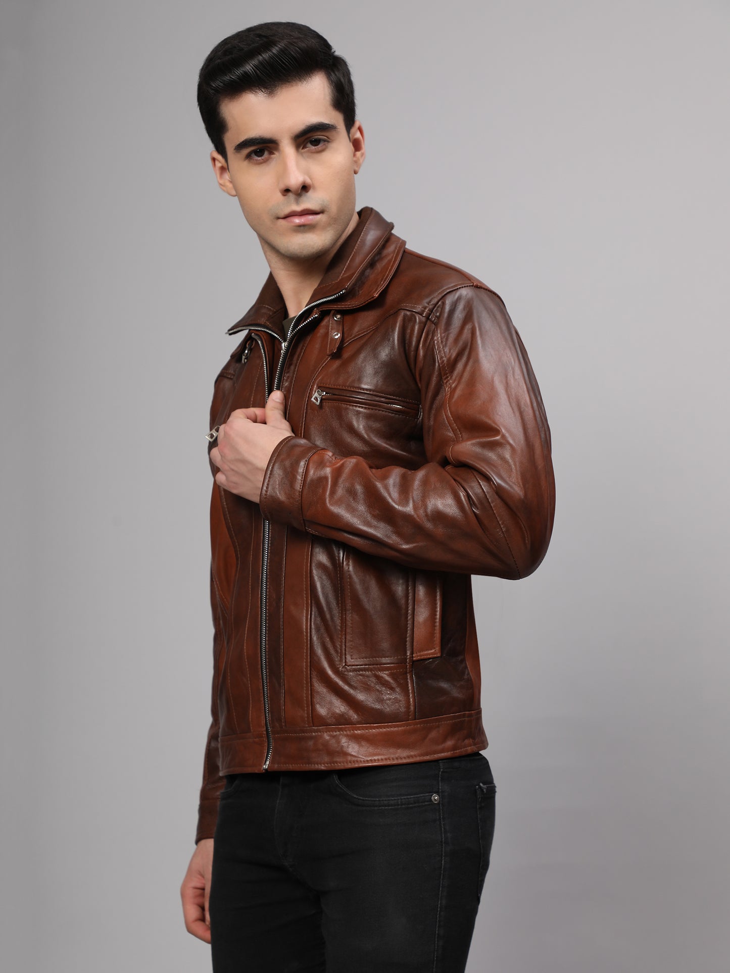 Cleveland  Bomber Leather Jacket