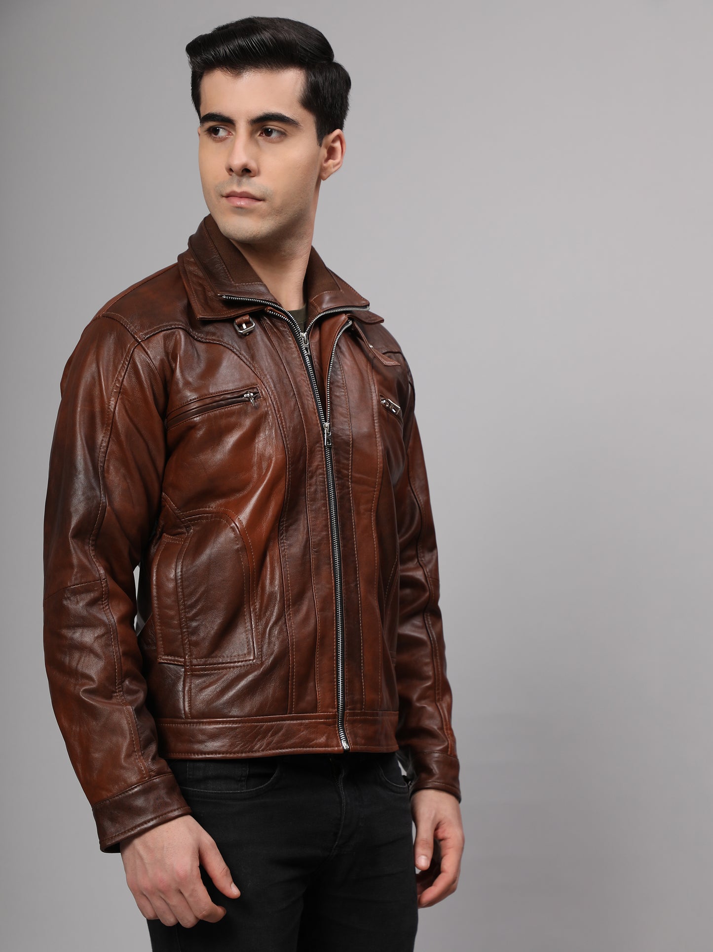 Cleveland  Bomber Leather Jacket