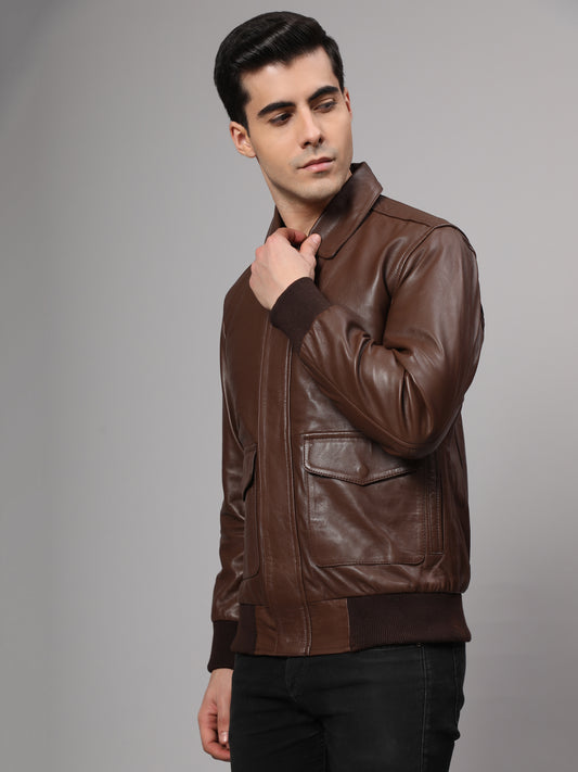 Theory Varsity Jacket | Genuine Leather Jacket for Men