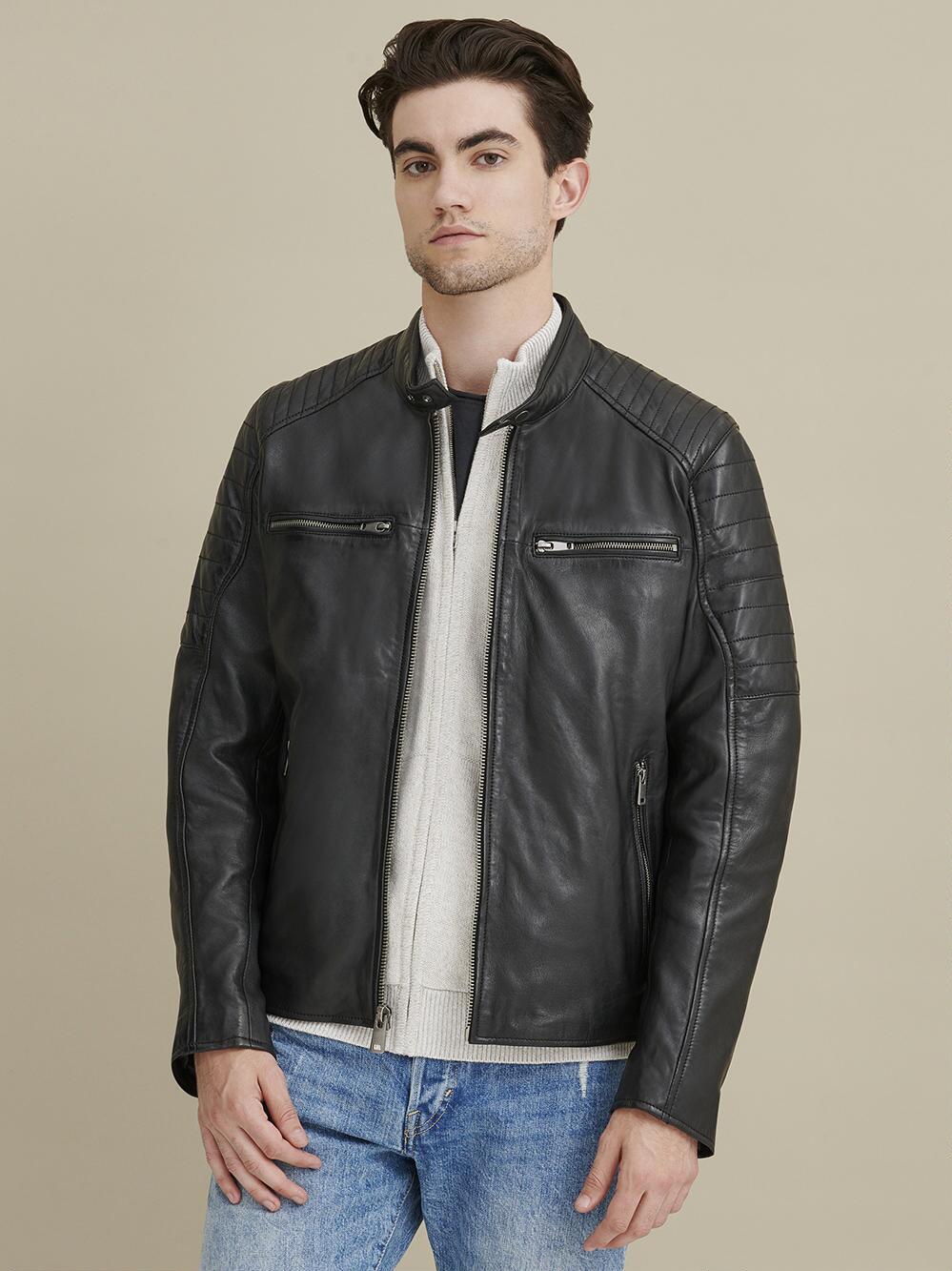 Charmshilp:- Biker Style Moto Leather Jacket