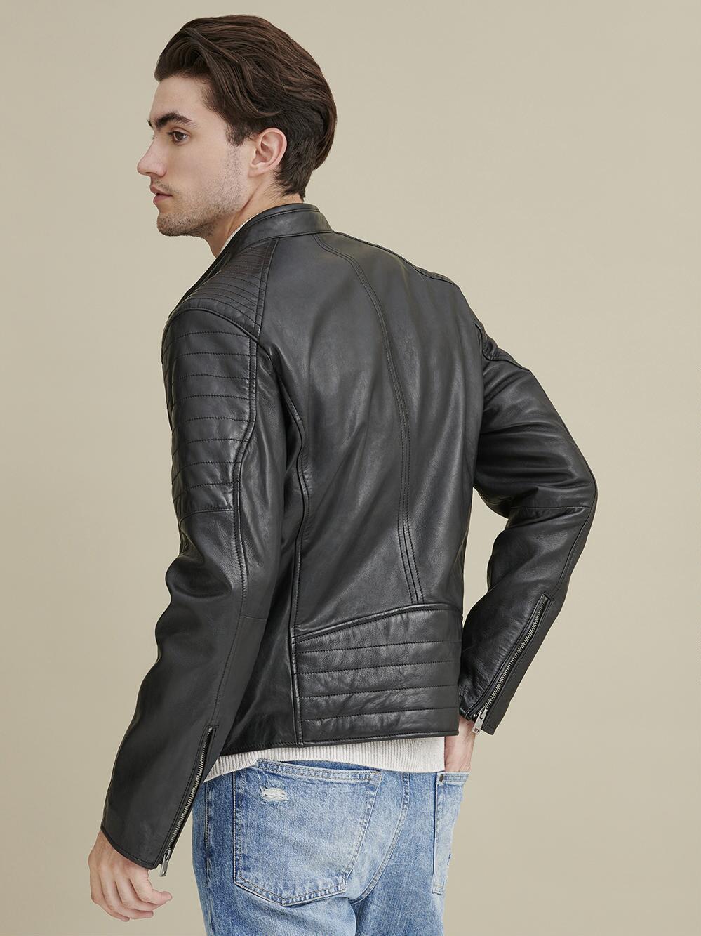 Charmshilp:- Biker Style Moto Leather Jacket