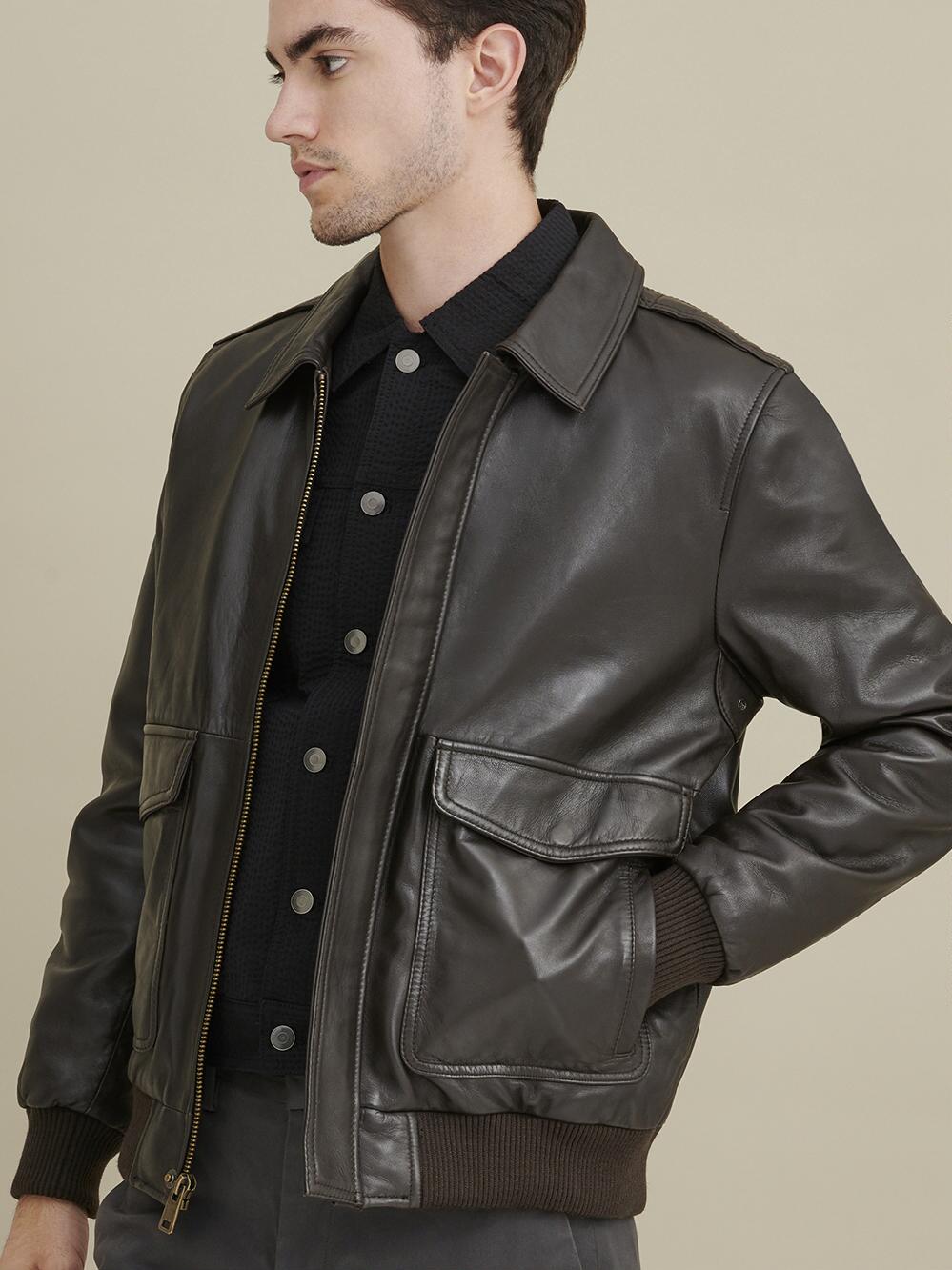 Charmshilp :- Vikram Bomber Leather Jacket