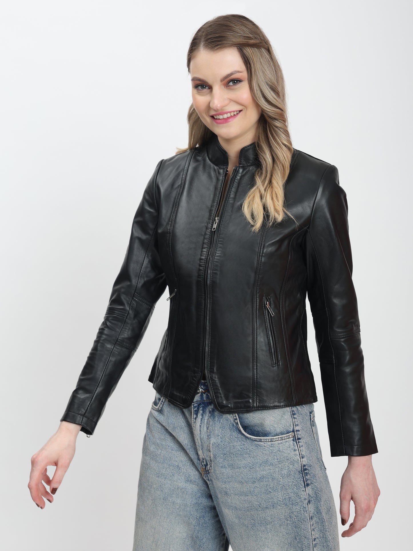 Elysian Black Leather Jacket