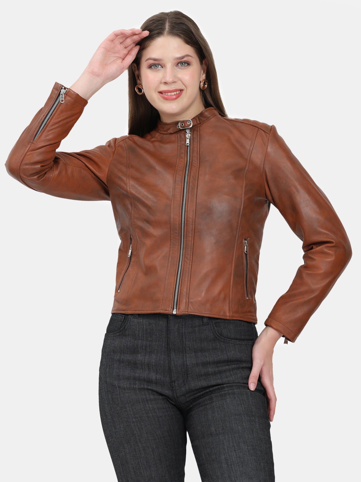 Élan Noir Classic Jacket – Antique Brown