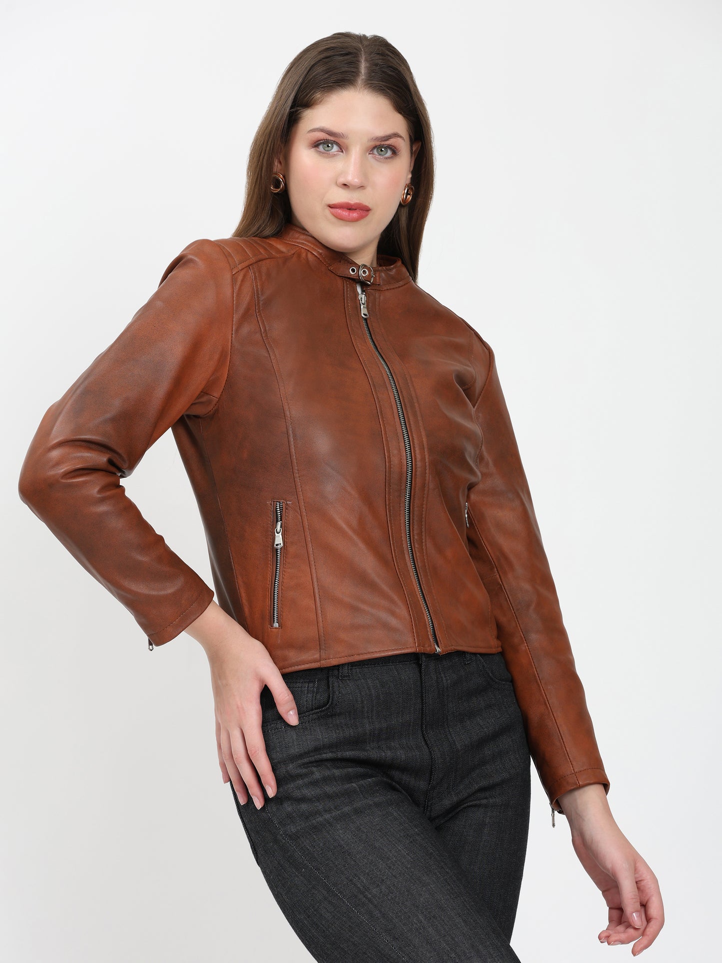 Élan Noir Classic Jacket – Antique Brown