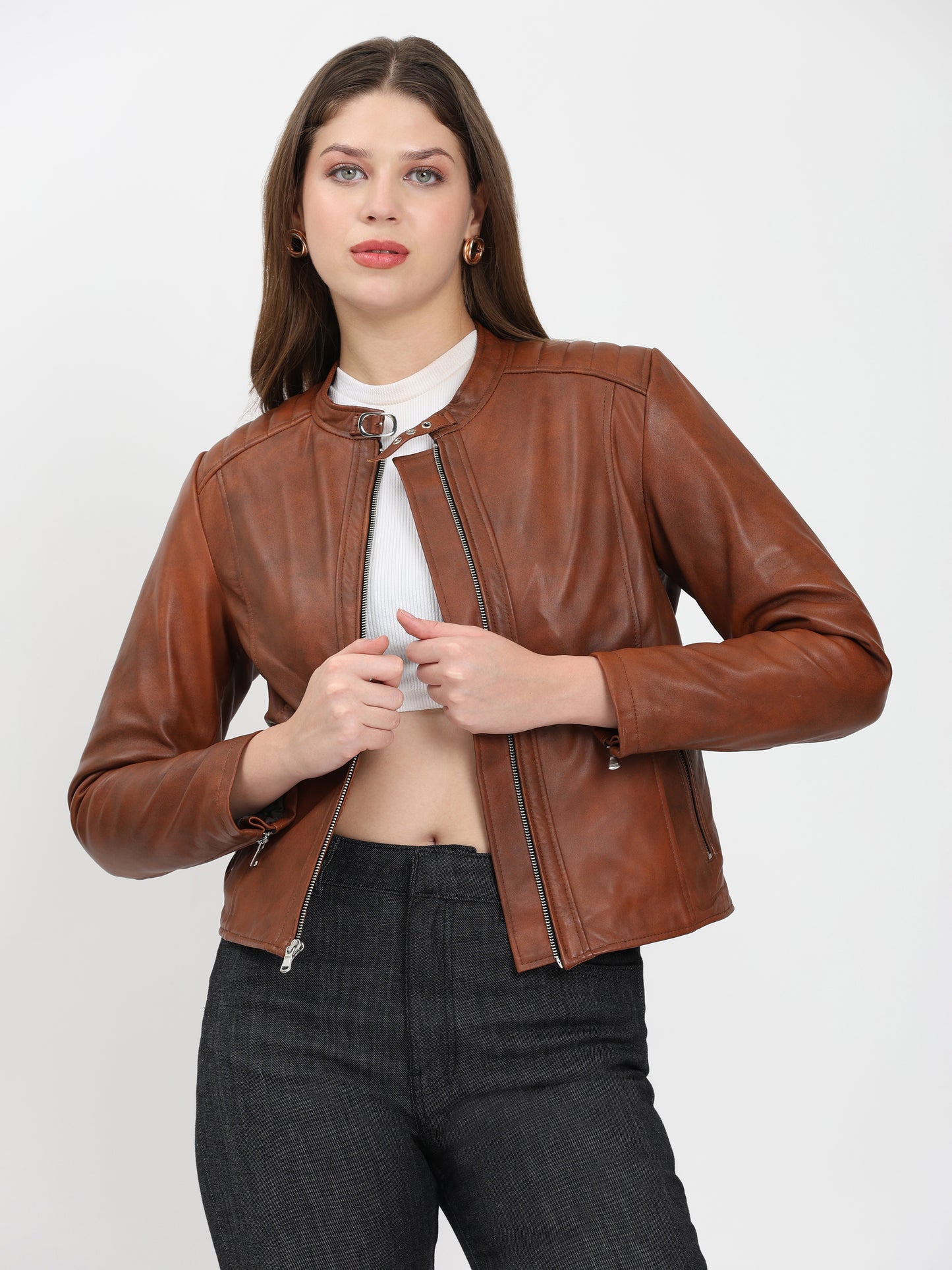 Élan Noir Classic Jacket – Antique Brown
