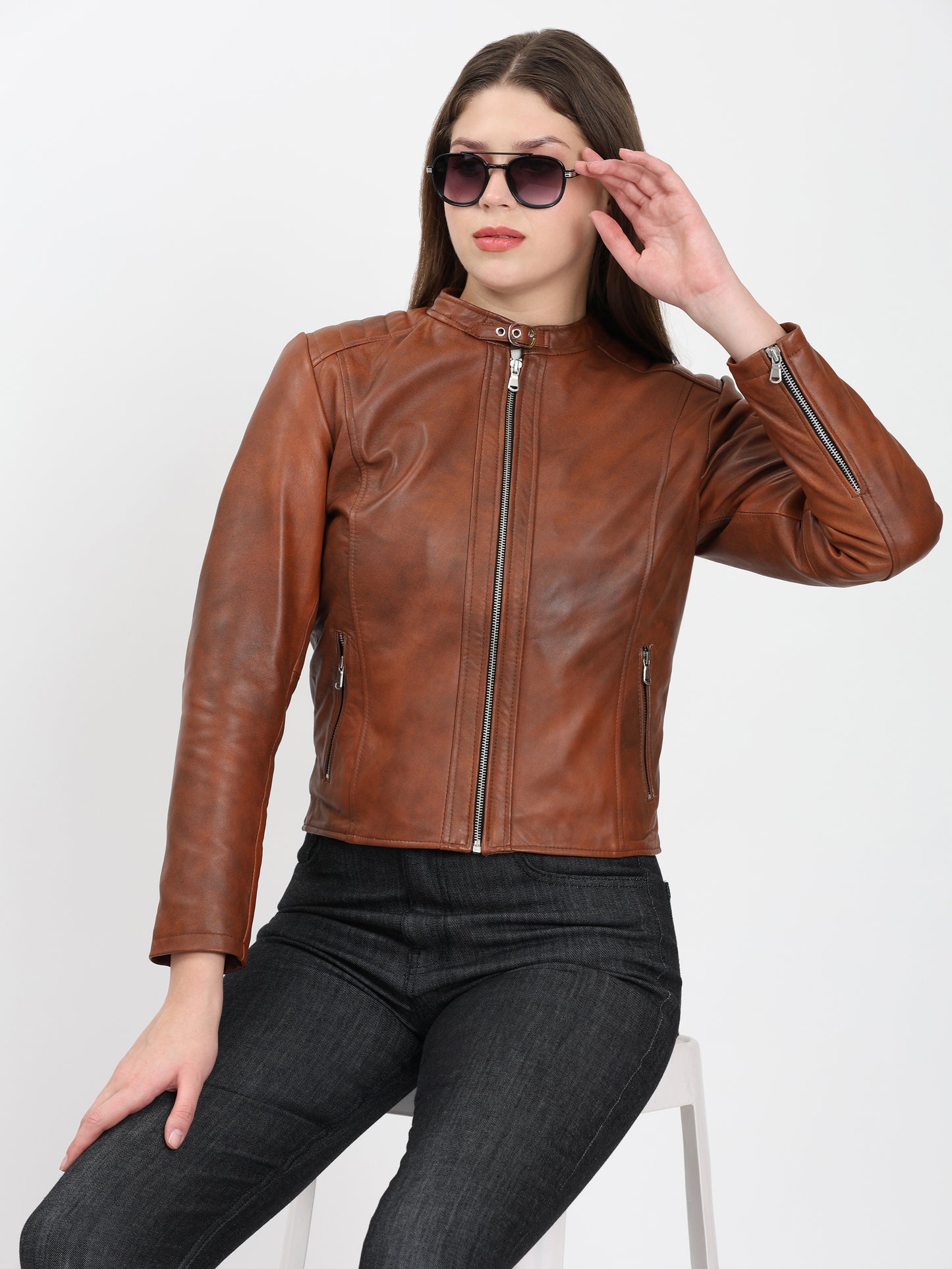 Élan Noir Classic Jacket – Antique Brown