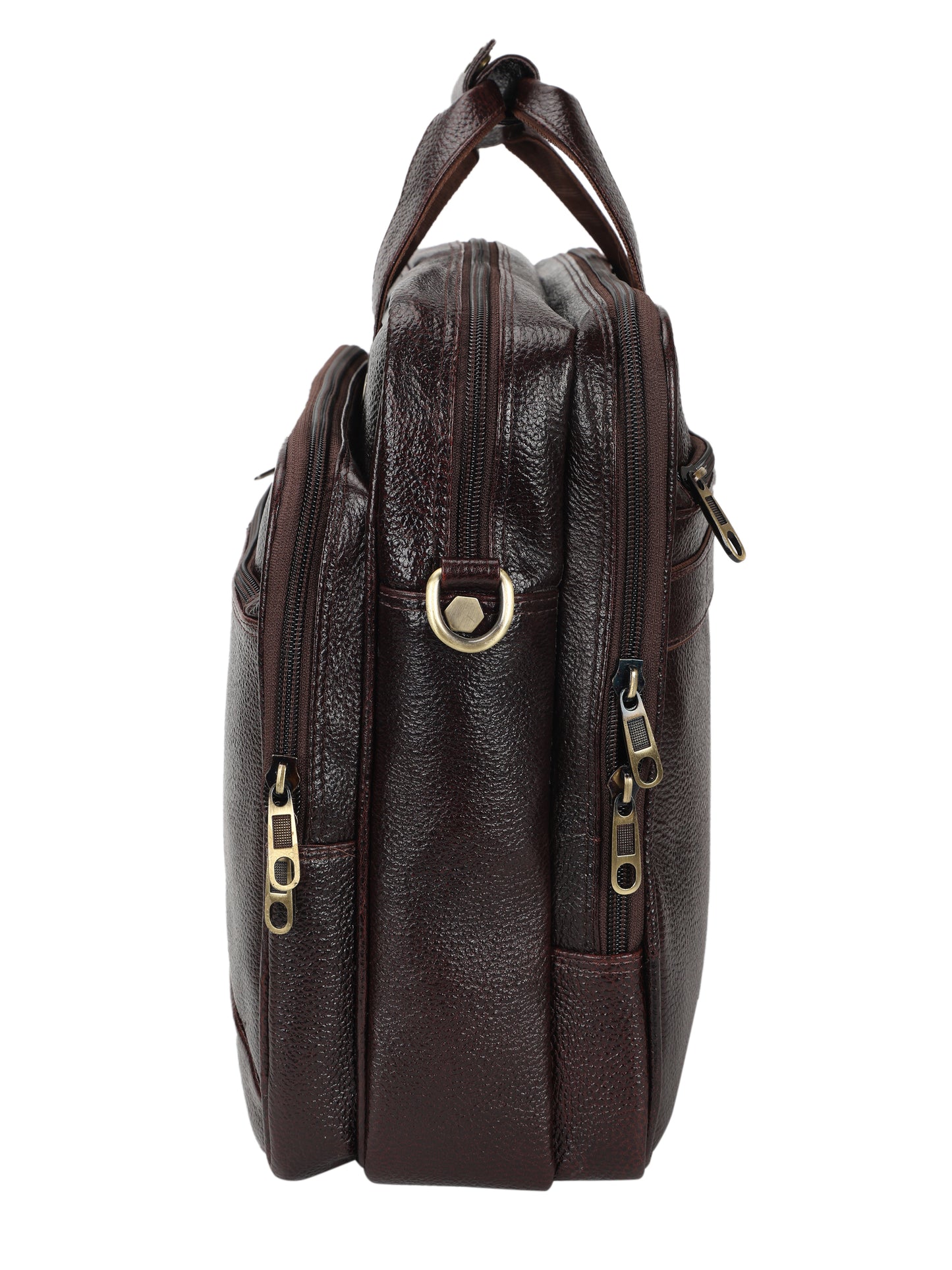 Heritage Leather Laptop Messenger Office Bag for - Brown