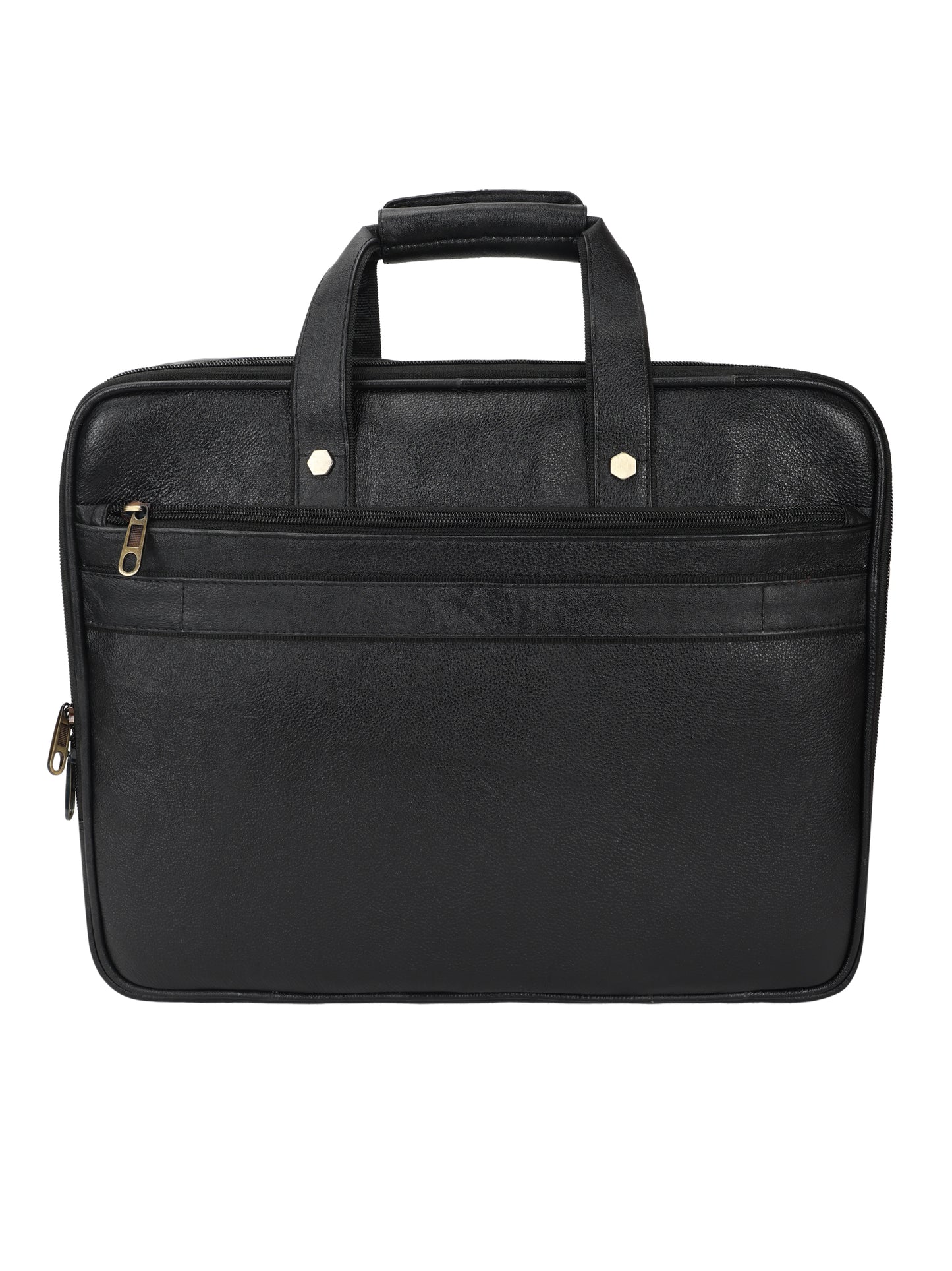 Heritage Leather Laptop Messenger Office Bag for - Black