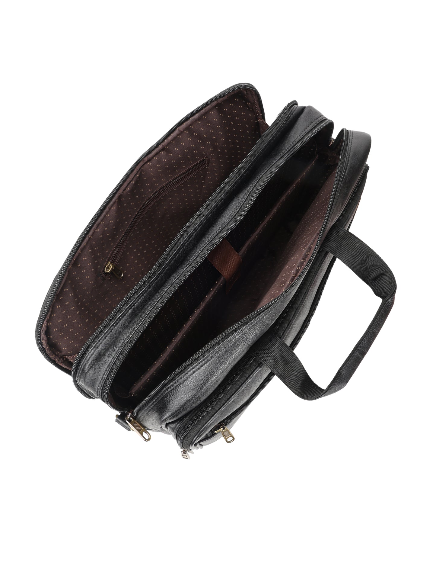 Heritage Leather Laptop Messenger Office Bag for - Black