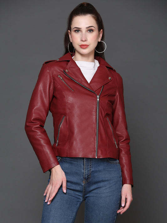 Jessica Leather Moto Jacket