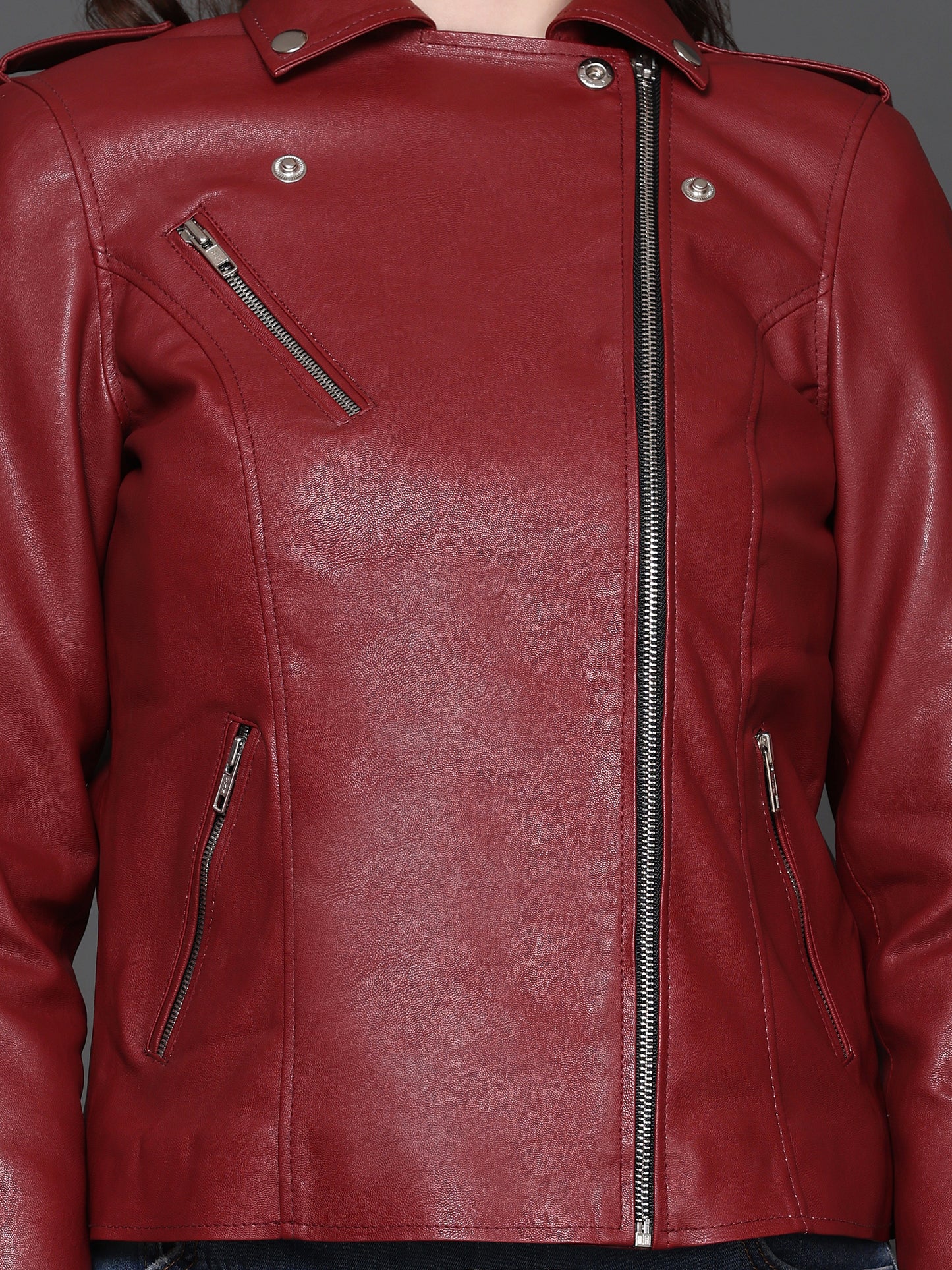 Jessica Leather Moto Jacket