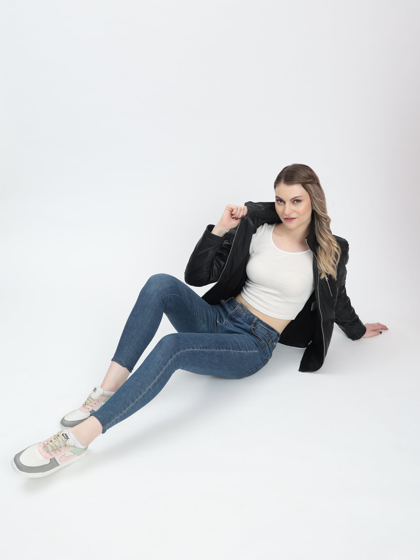 Valkyrie  Genuine Leather Jacket - Black