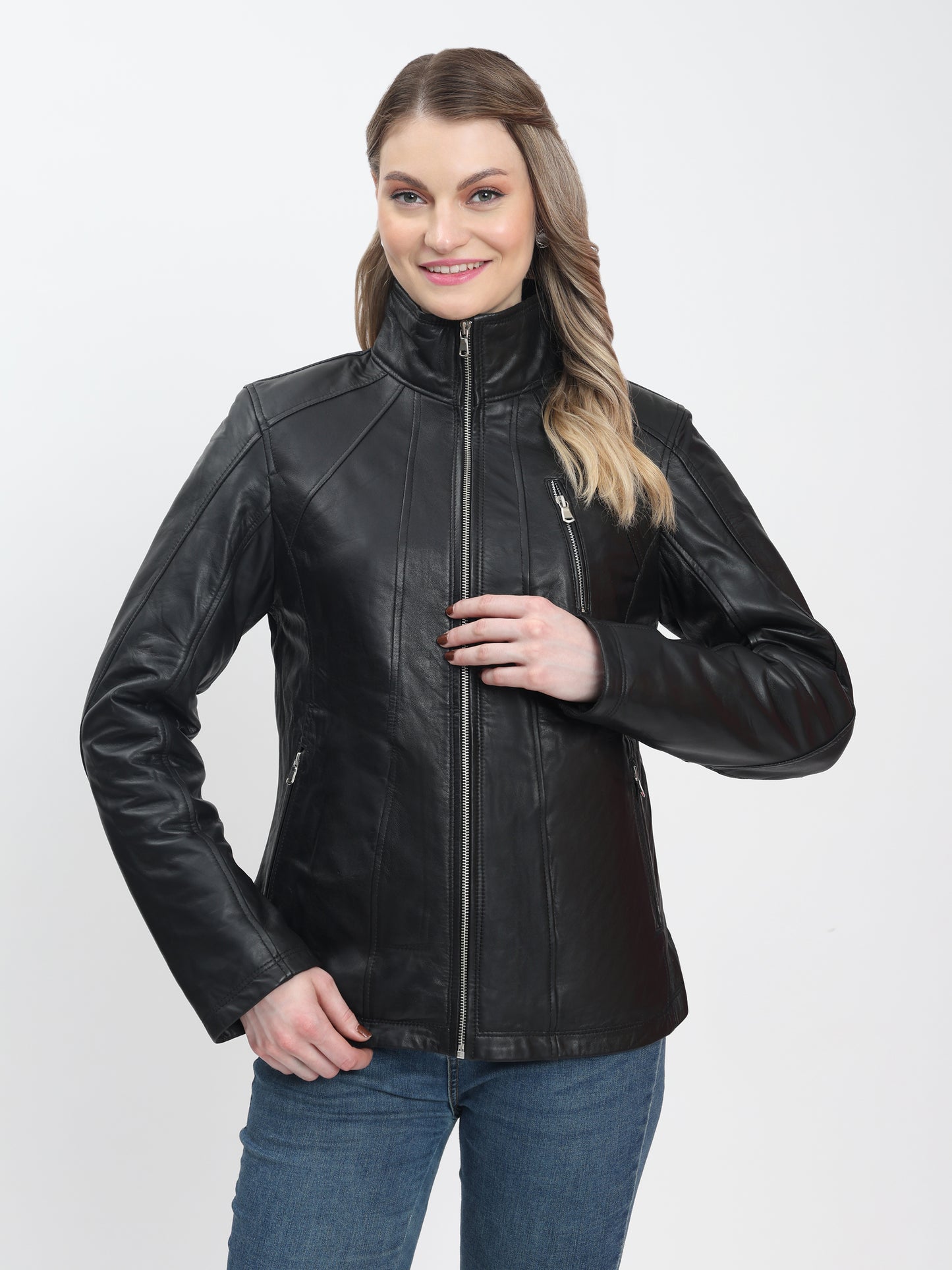 Valkyrie  Genuine Leather Jacket - Black