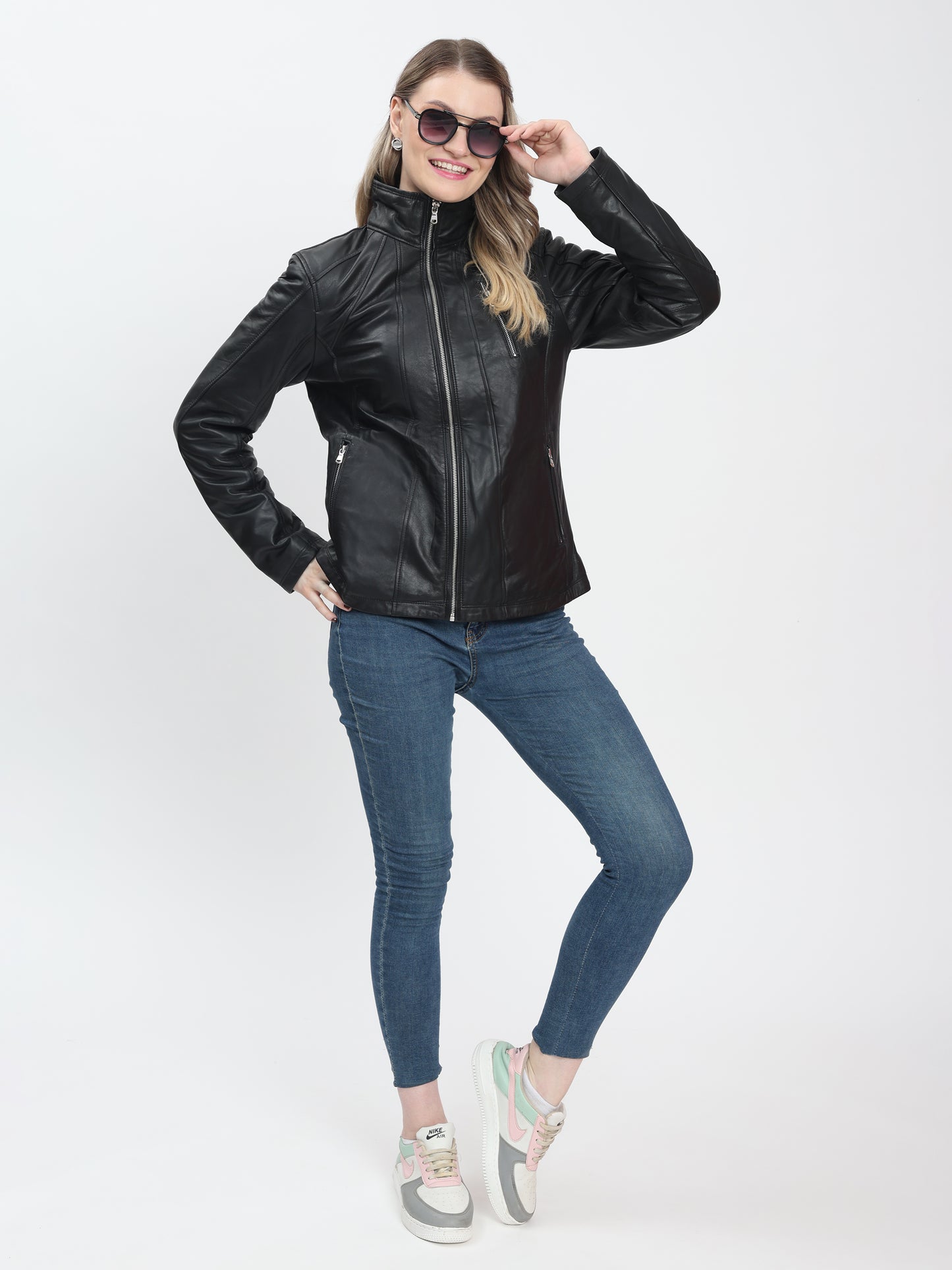 Valkyrie  Genuine Leather Jacket - Black