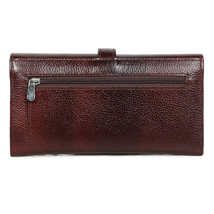 The Ravelle Classic Clutch - Dark Brown