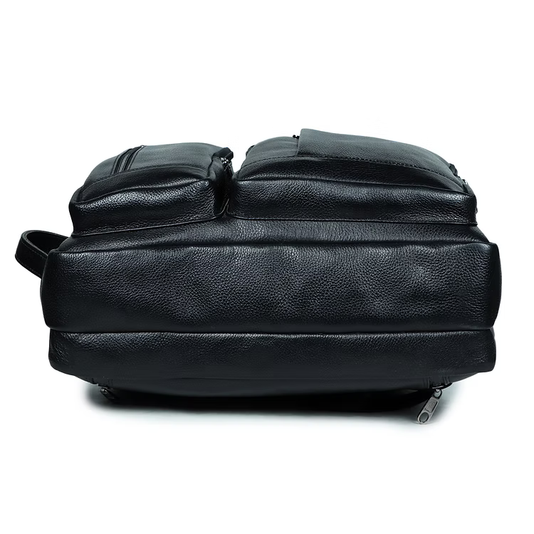 PrestigeTote Real Leather Executive Bag -Black
