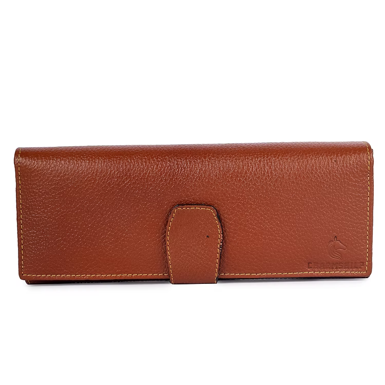 ChérieLeather Classic Clutch Wallet - Tan