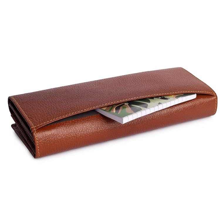 ChérieLeather Classic Clutch Wallet - Tan
