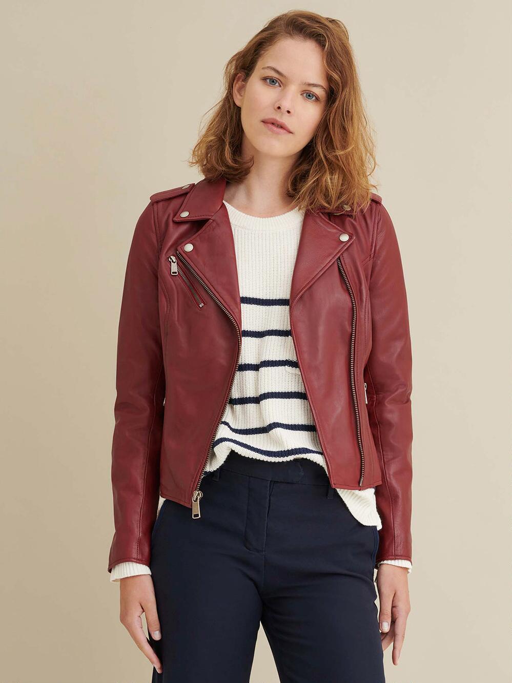 Italian Lambskin Moto Leather Jacket || Charmshilp