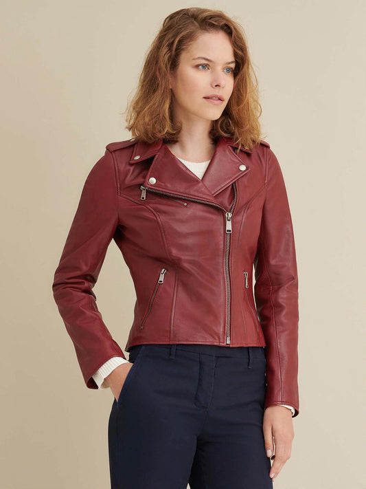 Italian Lambskin Moto Leather Jacket || Charmshilp