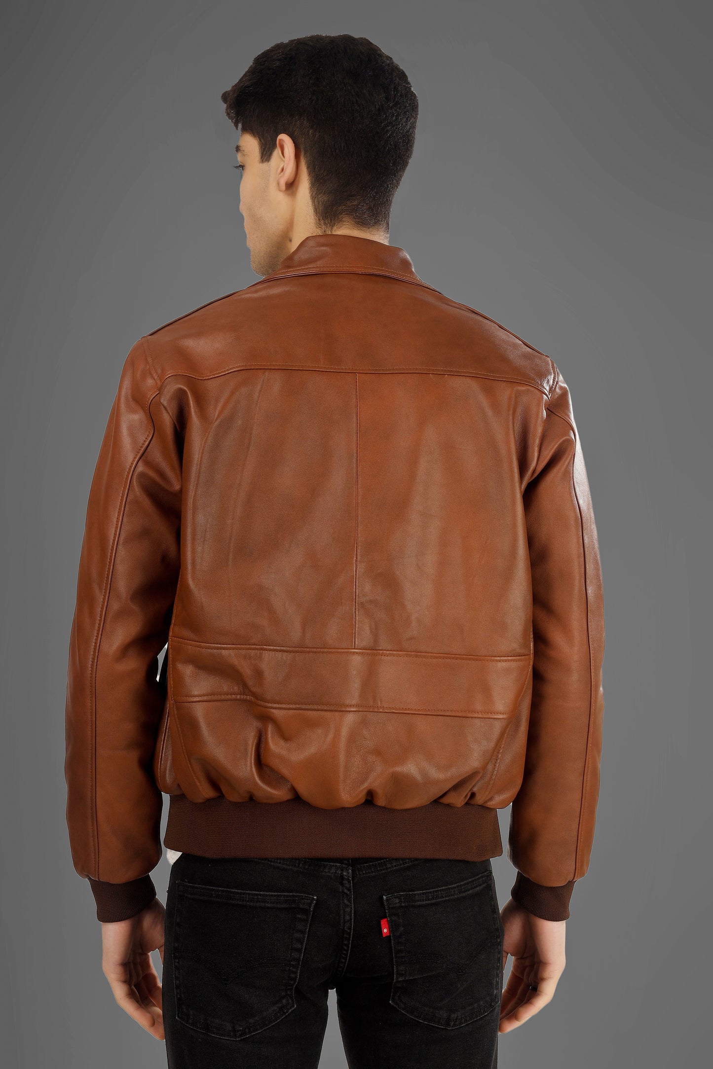 Charmshilp :- Vikram Bomber Leather Jacket