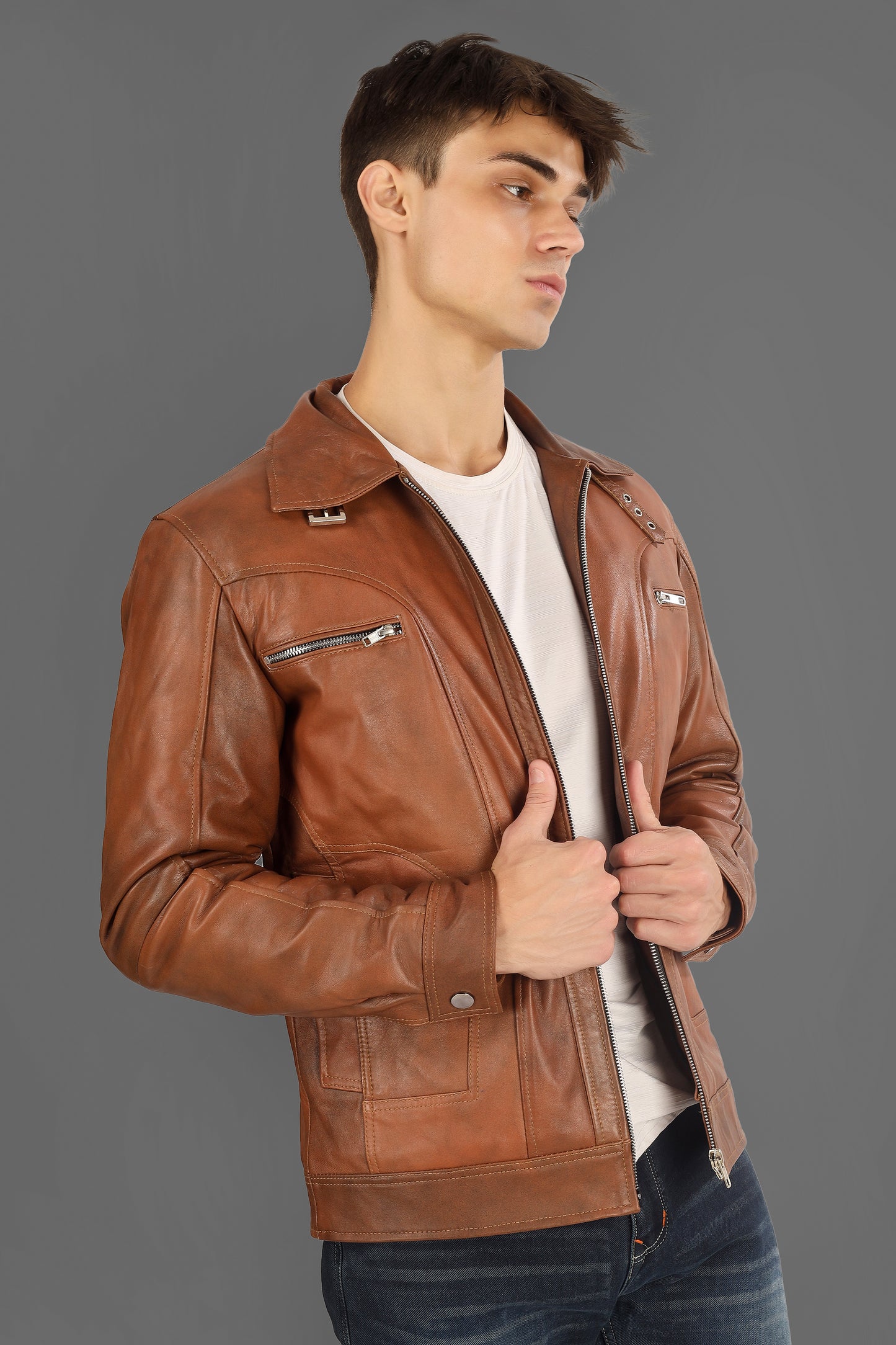 Lionheart Commander Jacket – Antique Tan