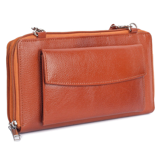 Luna Luxe Sling purse in Genuine Leather