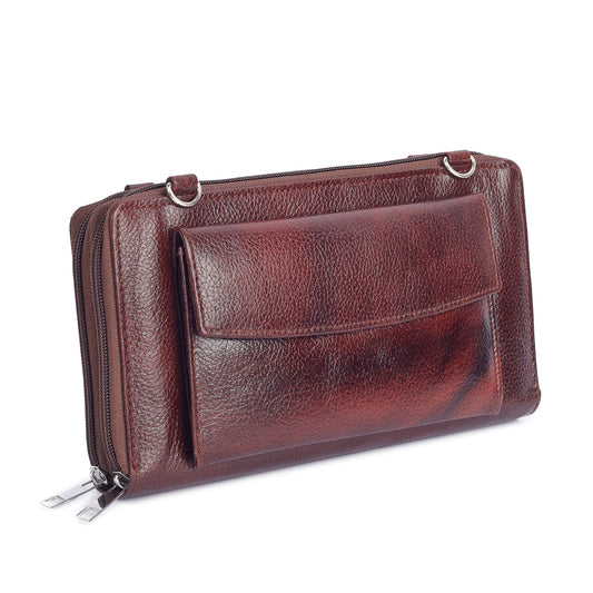 Luna Luxe Sling purse in Genuine Leather