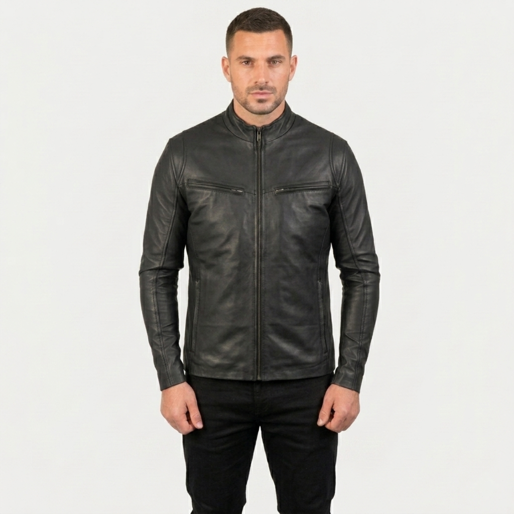 Western Second Skin Leather Jacket (Regular Fit)