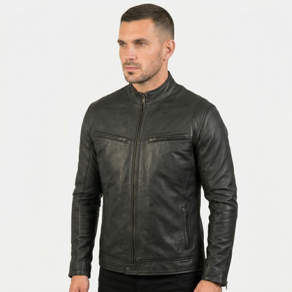 Western Second Skin Leather Jacket (Regular Fit)
