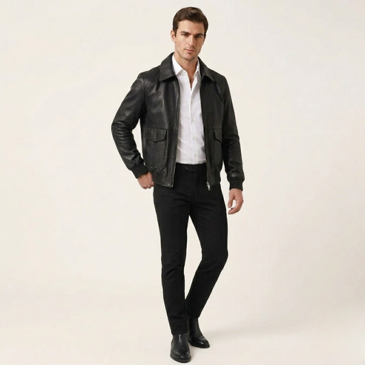Vintage Bomber Leather jacket