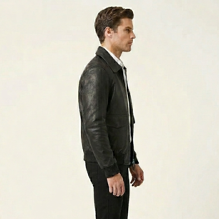 Vintage Bomber Leather jacket AU