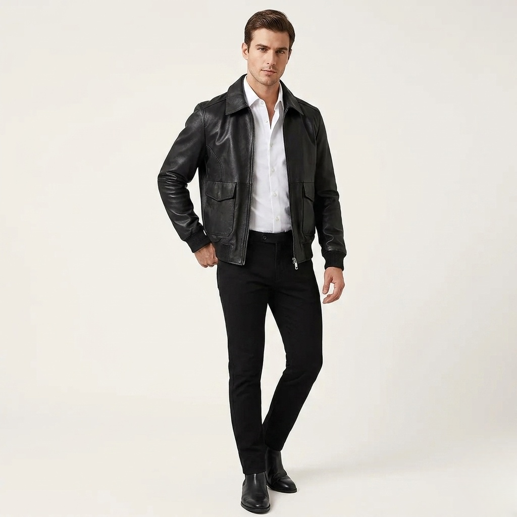 Vintage Bomber Leather jacket