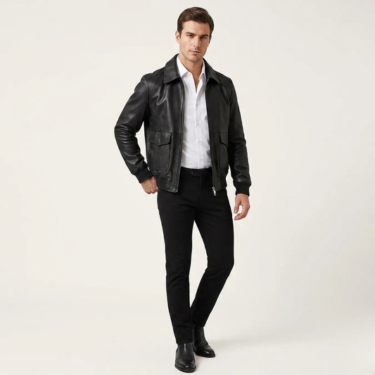Vintage Bomber Leather jacket